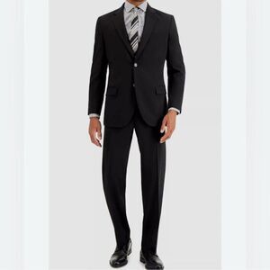 Nautica Modern Fit Black Mens Jacket Suit(Size
42R/W36)